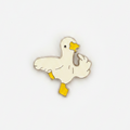 Anstecknadel „Fröhliche weiße Ente“