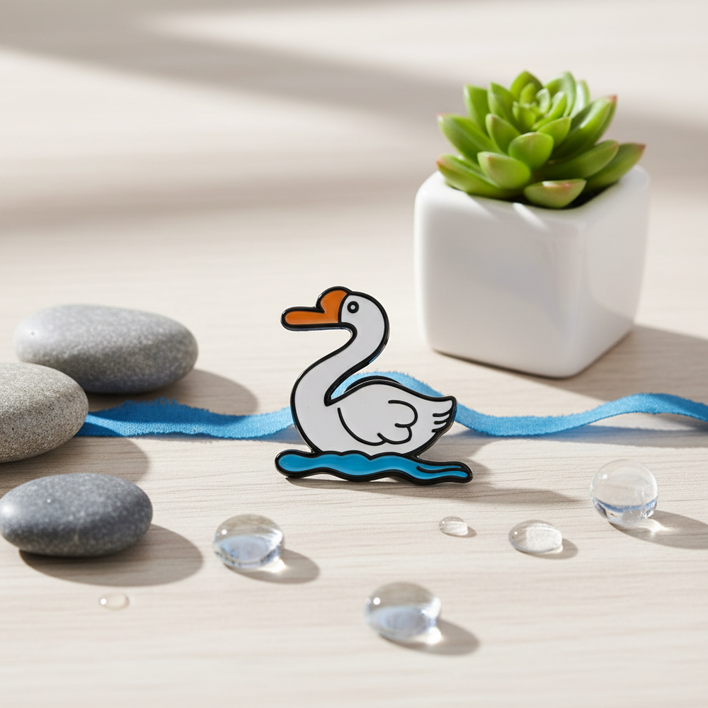 Pin’s Canard Blanc sur l’Eau