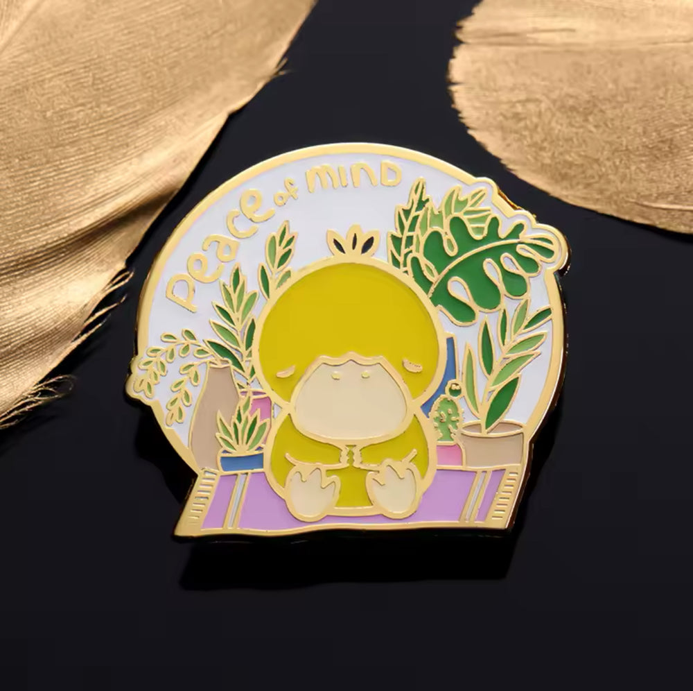 Pin's Canard Jaune "Peace of Mind"