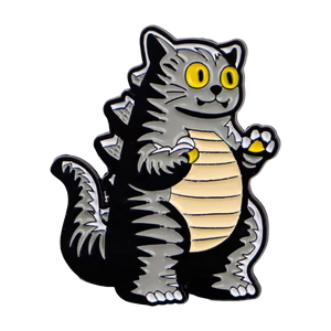Pin's Chat "Catzilla"