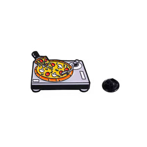 Pizza platenspeler speld