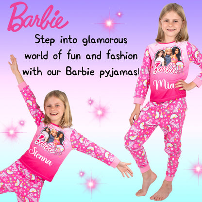 Barbie Personalised Pyjamas - Pink