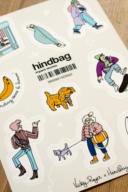 Planche de Stickers Hindbag x Vicky Royer