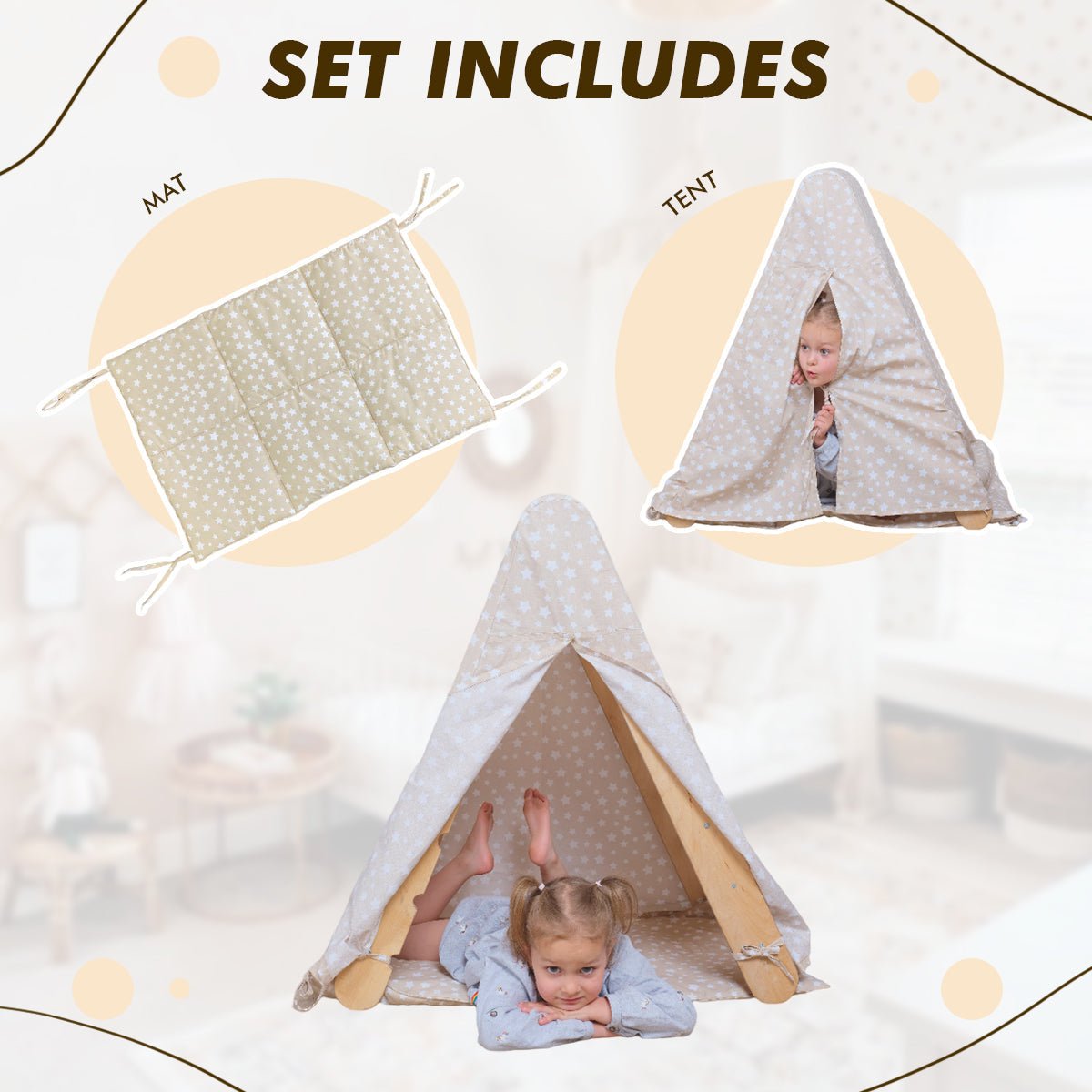 Tent and rug set