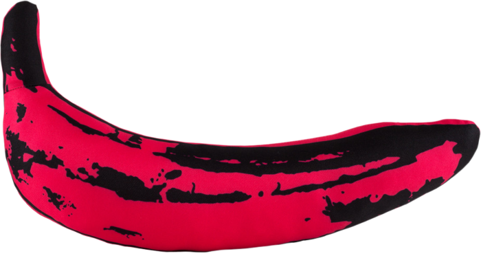 Andy Wharol roze bananenknuffel