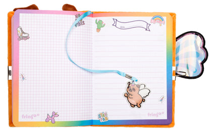 Carnet en peluche – 3D – carlin Wings