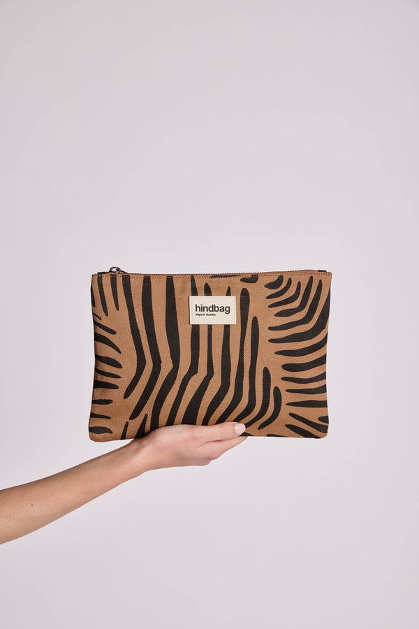 Ema Zebra Cinnamon Pouch