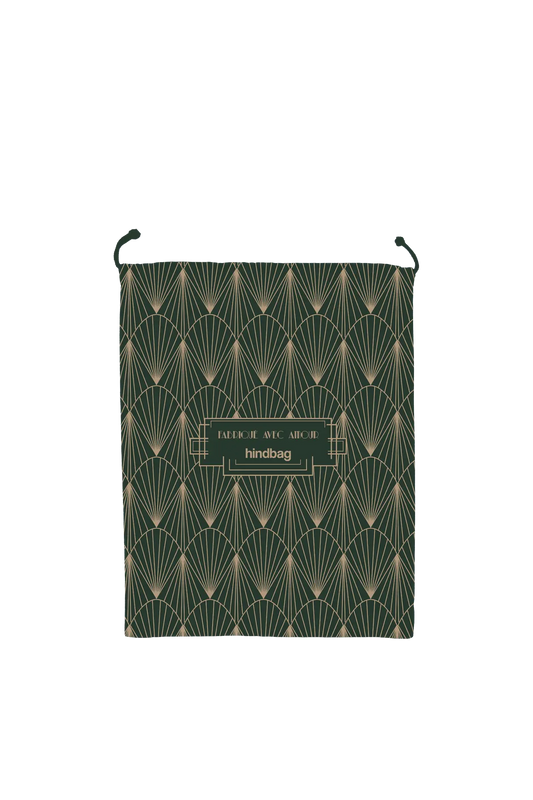 Pochon cadeau réutilisable vert