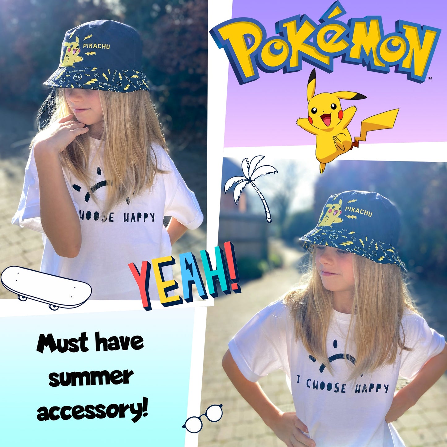Casquette enfant – Pikachu Bucket Hat