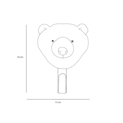 Porte-manteau peluche ours polaire - Wild & Soft