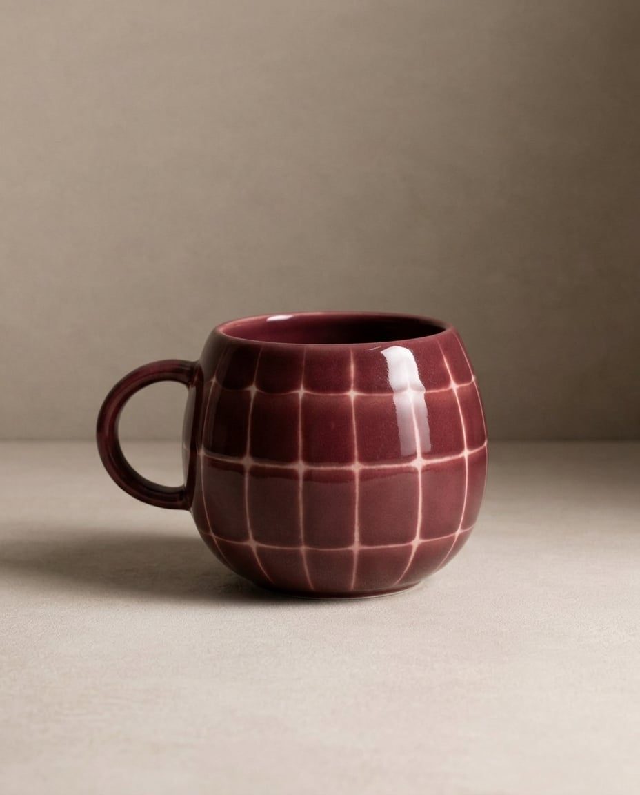Tasse Pool en grès – 250 ml – Bordeaux
