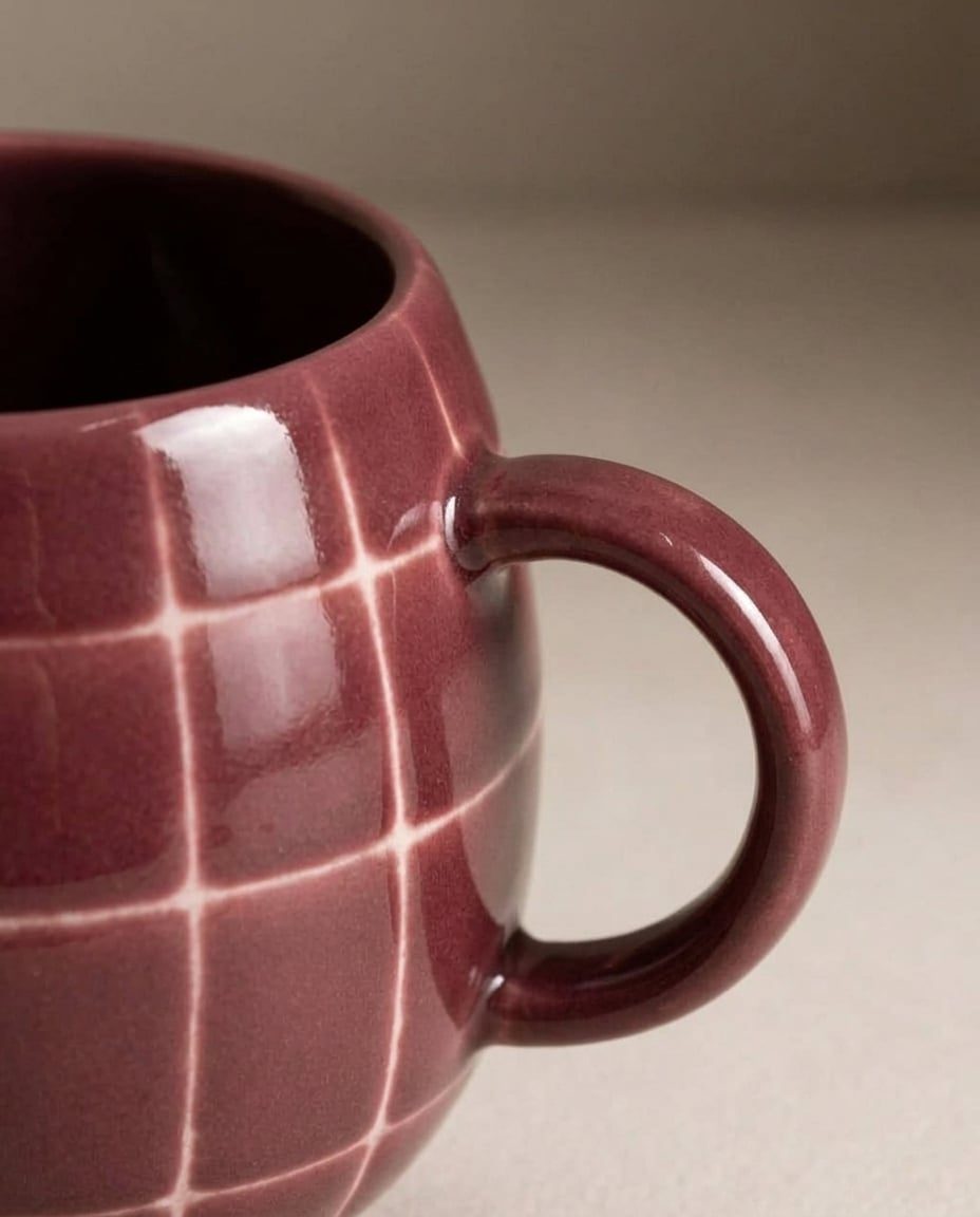 Tasse Pool en grès – 250 ml – Bordeaux