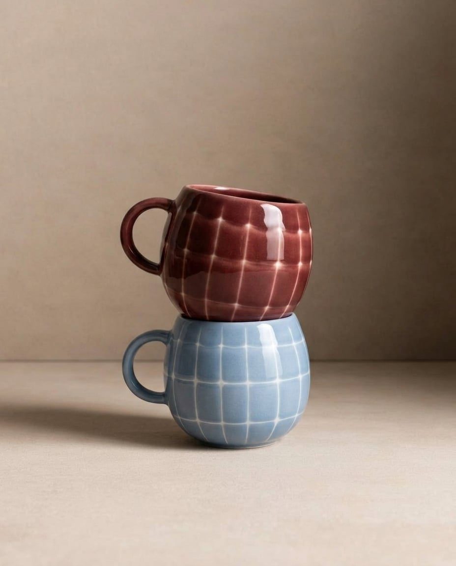 Tasse Pool en grès – 250 ml – Bordeaux