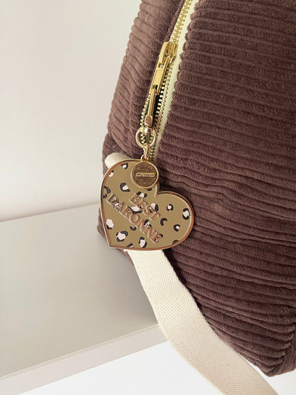 Porte-clés charm émaillé - ZOÉ