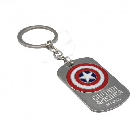 Porte Clés Plaque Captain America 3D