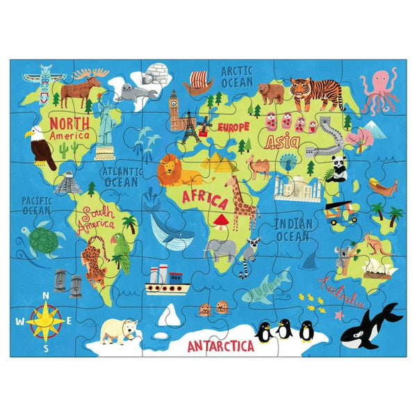 Wereldkaart van Puzzle to Go