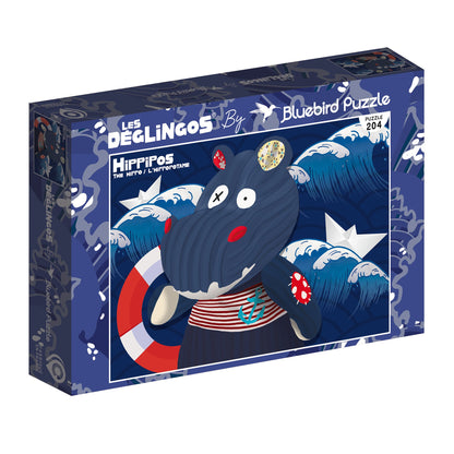 Puzzle Hippipos l'hippopotame 204 pièces
