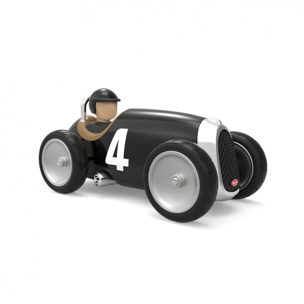 Zwarte raceauto