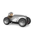 Zilveren raceauto