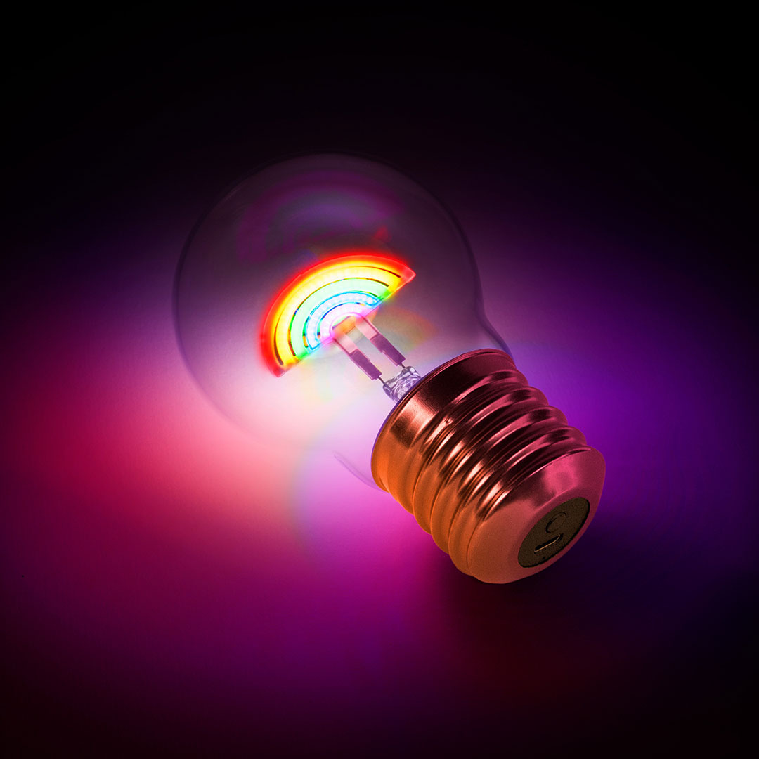 Rainbow Cordless Lightbulb