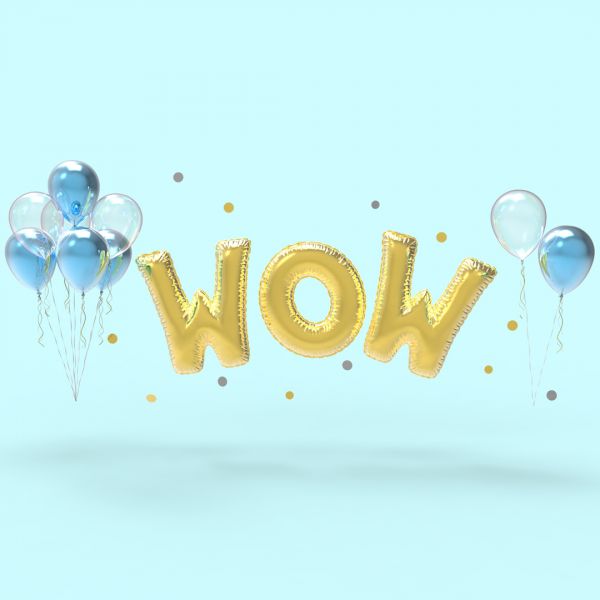 Porte Clés Alphabet Ballon Gonflable