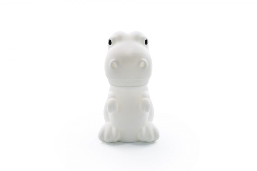 Witte dinosaurus nachtlamp