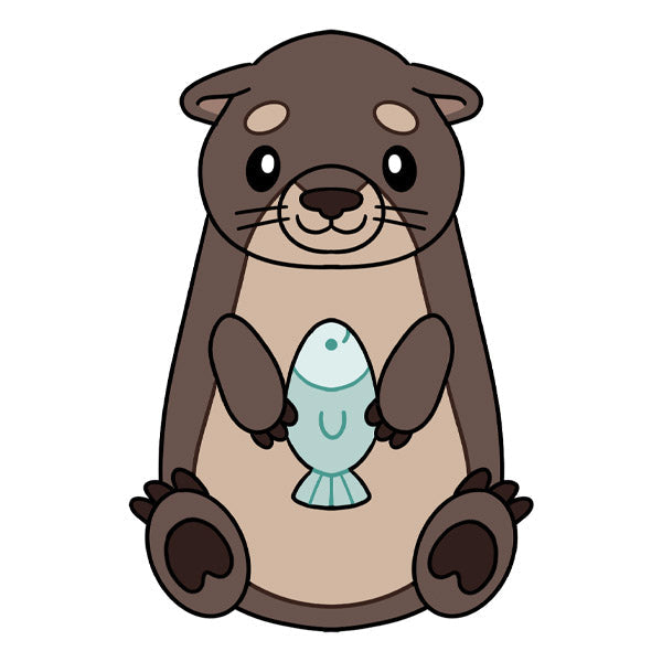 Peluche Mini Squishable – Loutre de Rivière