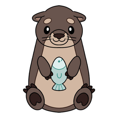 Peluche Mini Squishable – Loutre de Rivière