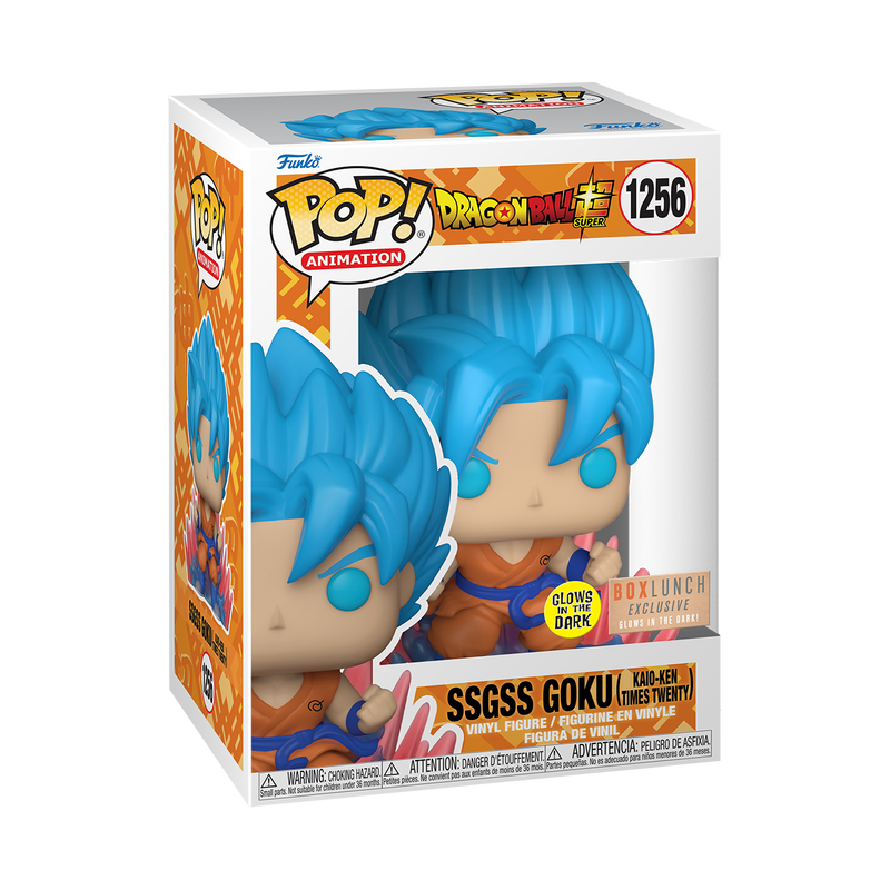 Pop! Super Saiyan Goku (Kaio-Ken Times Twenty) (GLOW) - VOORBESTELLEN* 