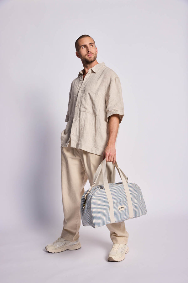 Sac bowling Charlie Rayures bleu