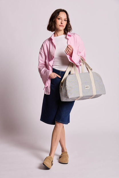 Sac bowling Charlie Rayures bleu