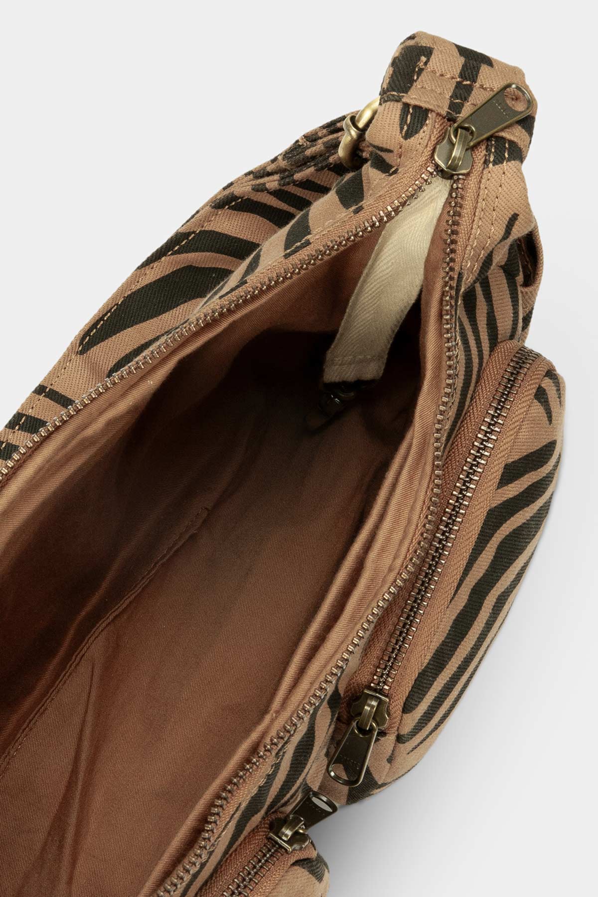 Sac multipocket Emile Zèbre Cannelle