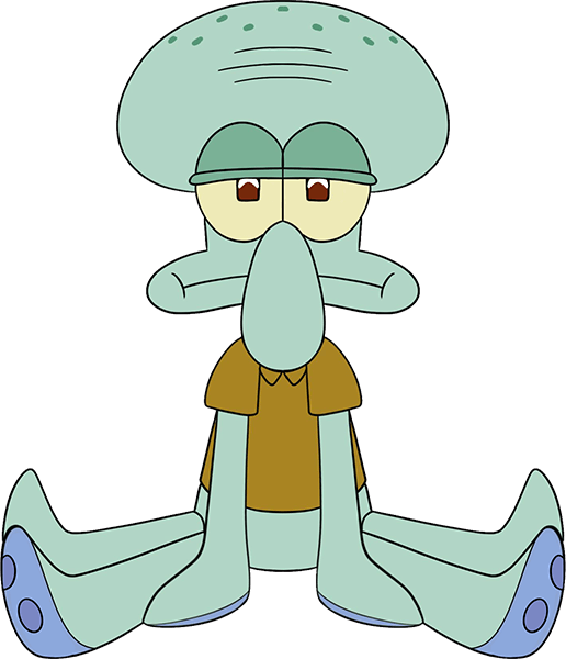 Squidward Sit Plush (9in)