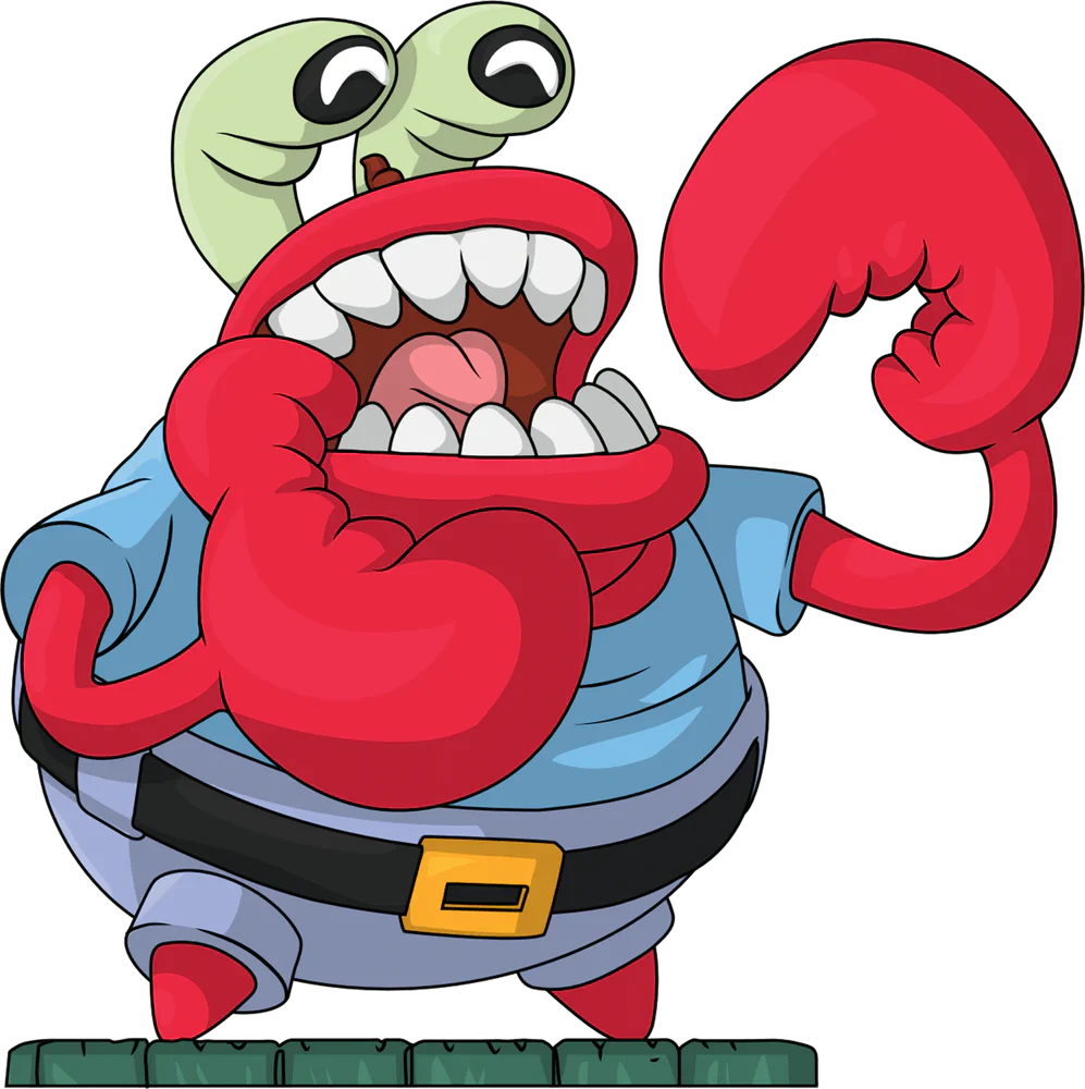 Choking Mr Krabs