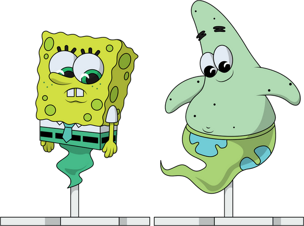 Spooky SpongeBob and Patrick