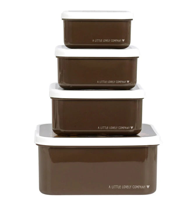 Lot de 4 Boîtes Repas et Goûter - Ours
