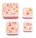 Lot de 4 boîtes repas et goûter - Glaces
