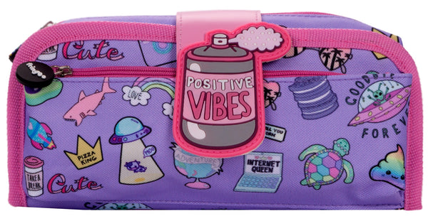 Trousse scolaire – Silicone Patch Positive Vibesl