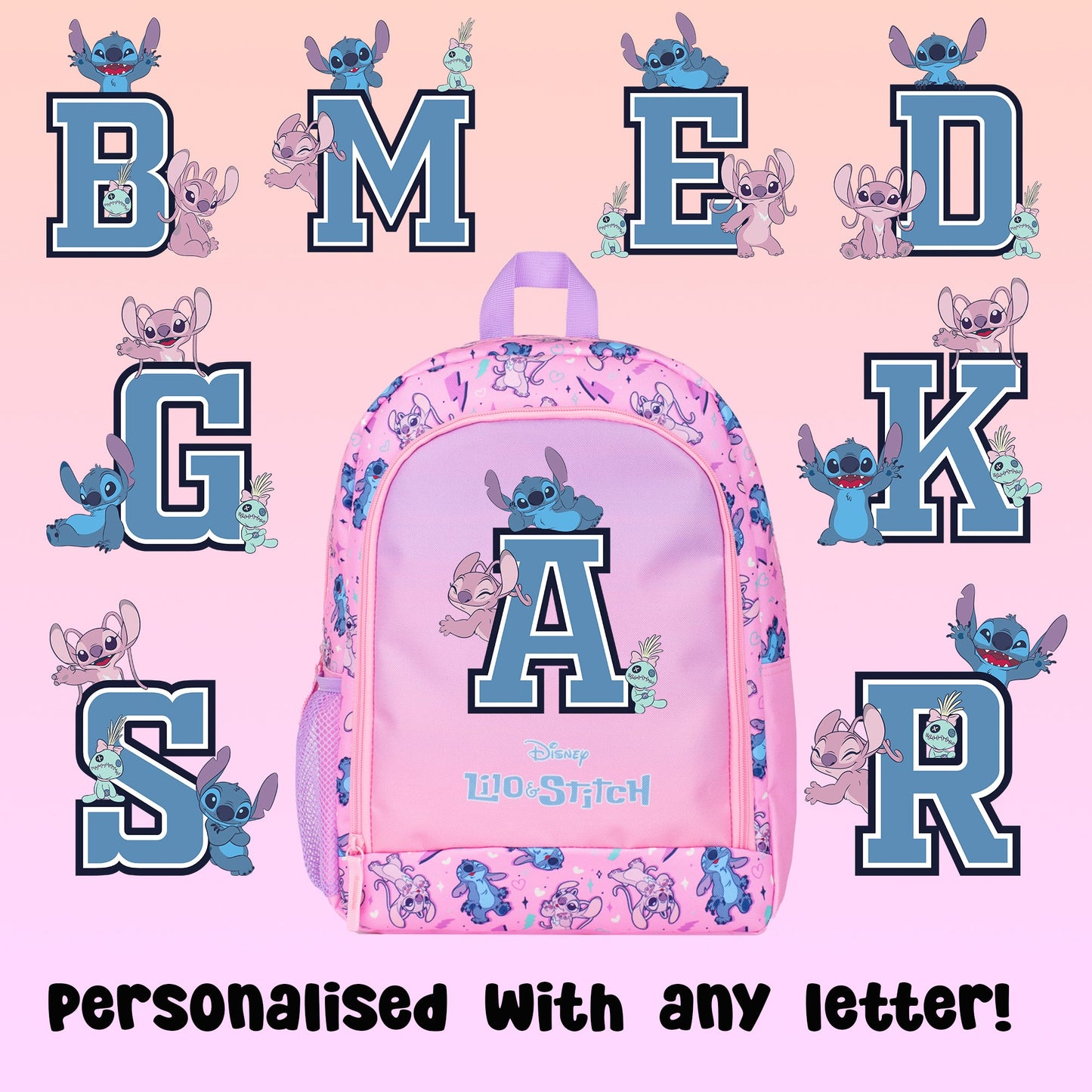 Disney Stitch and Lilo Sac à dos with Letter