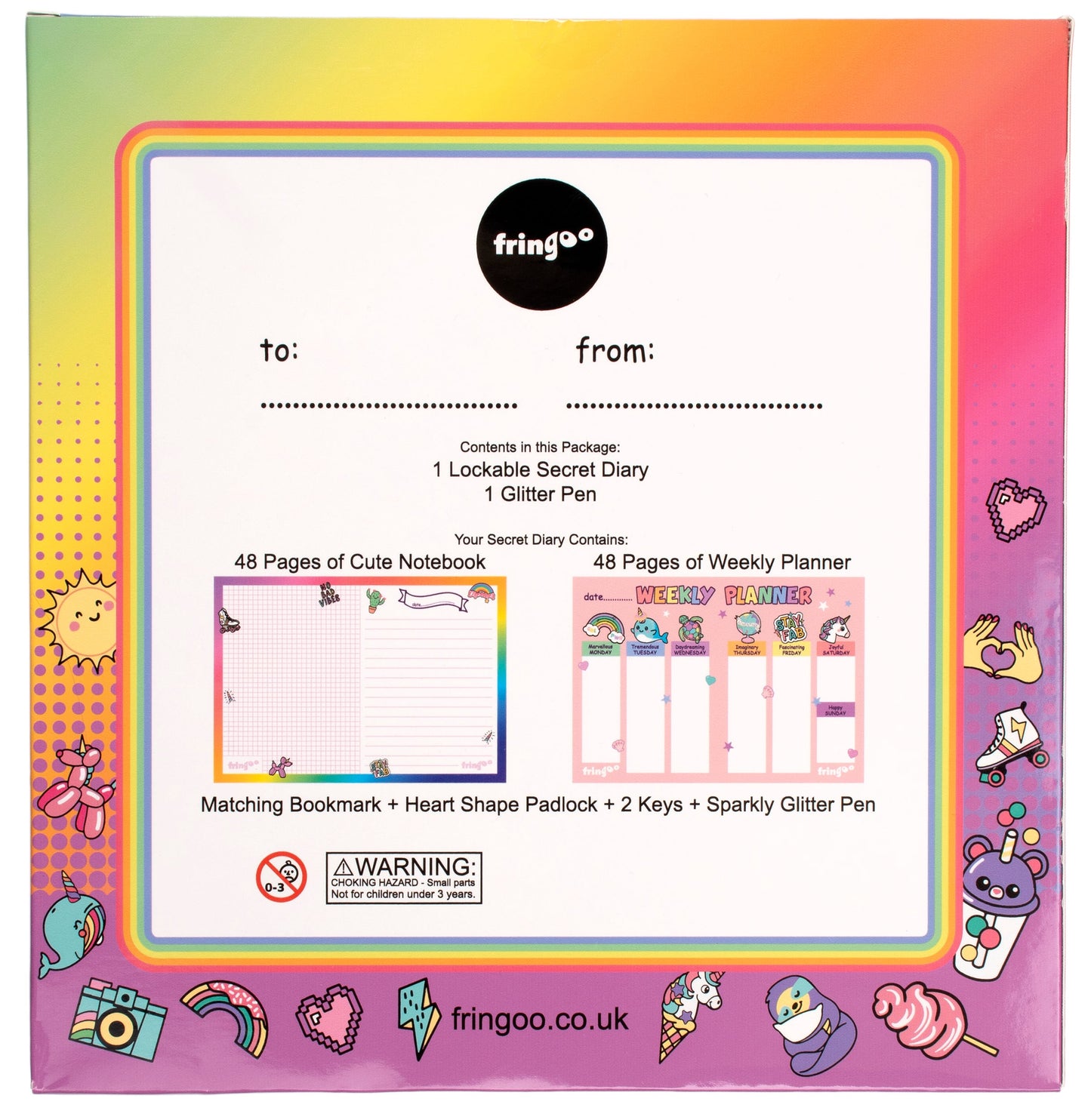 Journal secret pailleté – pailleté – sirène