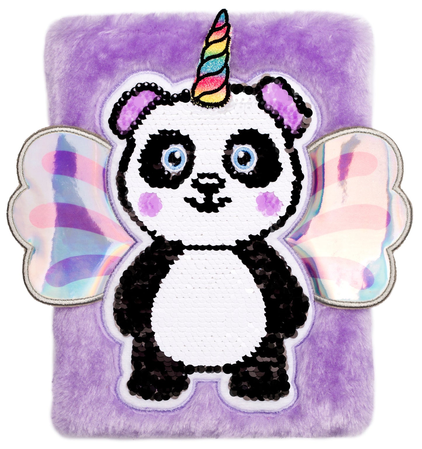 Carnet en peluche – 3D – Pandacorn en peluche