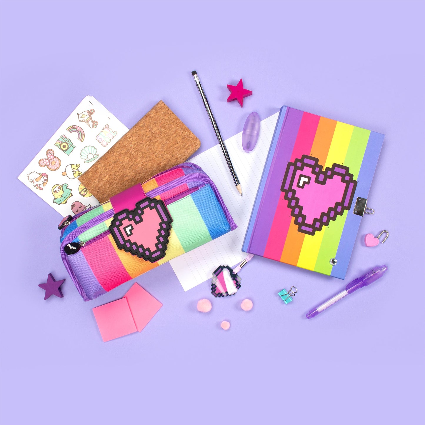Journal secret lumineux – Pixel Heart