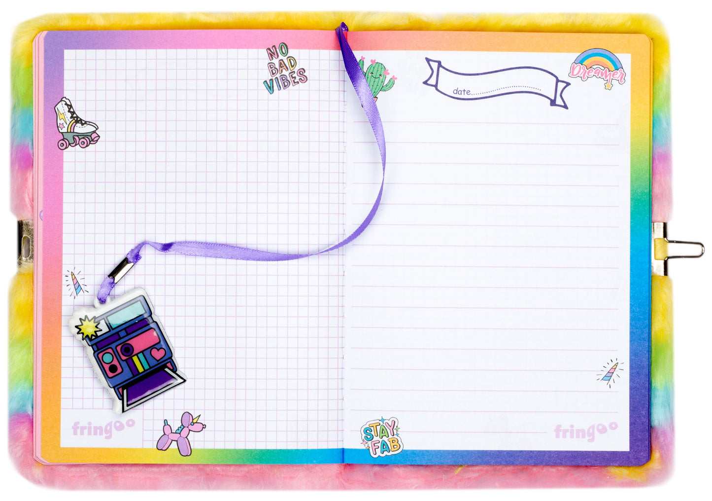 Carnet en peluche – 3D – Polaroid