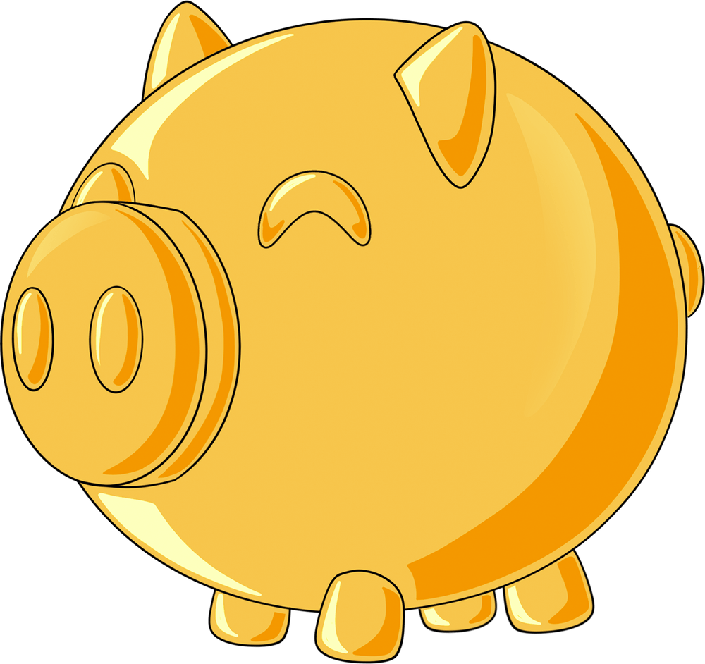 Piggy Bank Plush (9in)