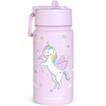 Thermo Kinder Trinkflasche Edelstahl - Einhorn lila