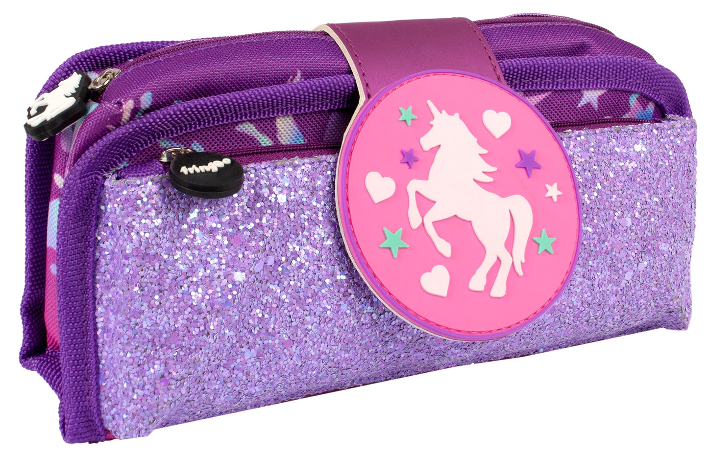 Trousse scolaire avec patch en silicone – licorne Ombre for | Fringoo
