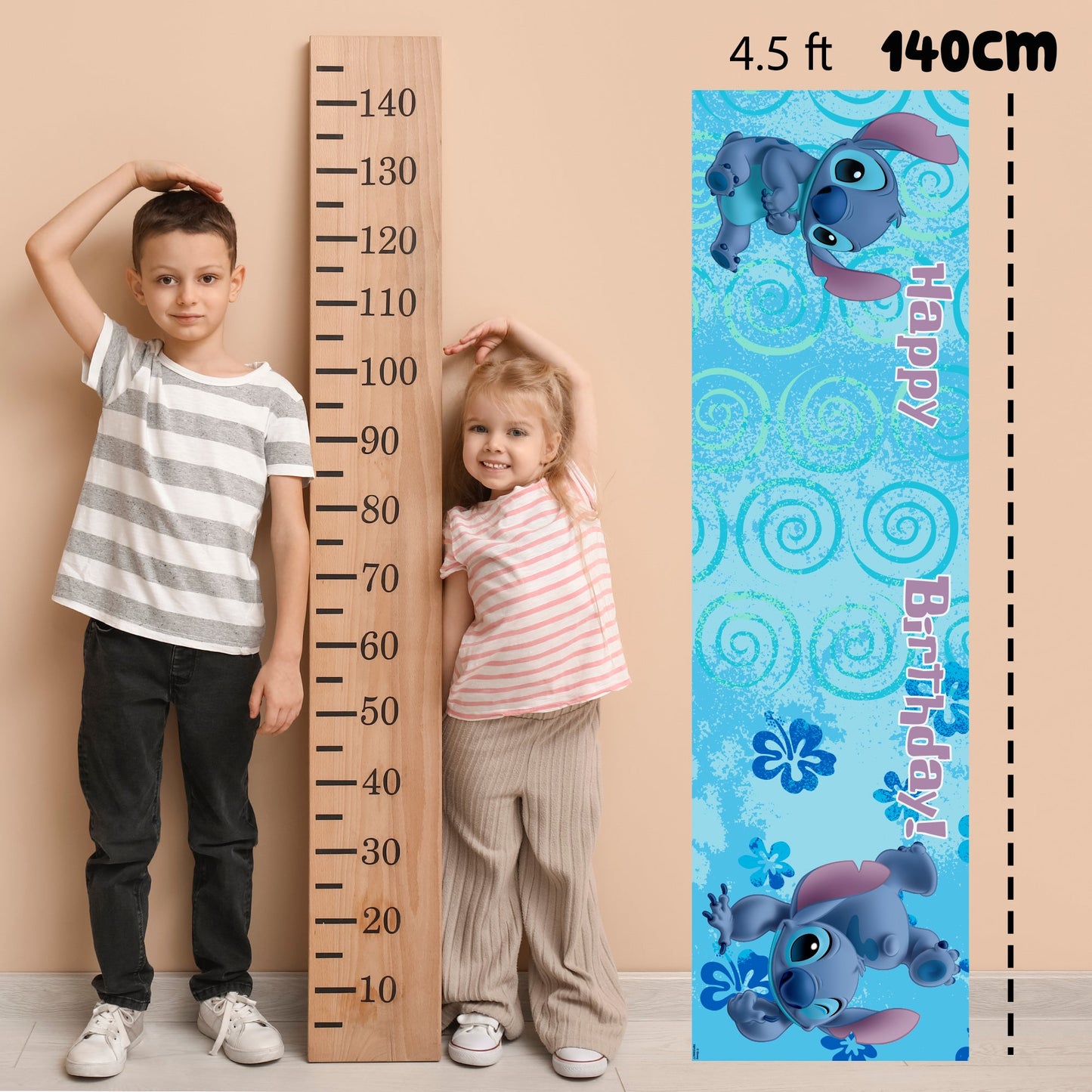 Disney Stitch Birthday Banner fille