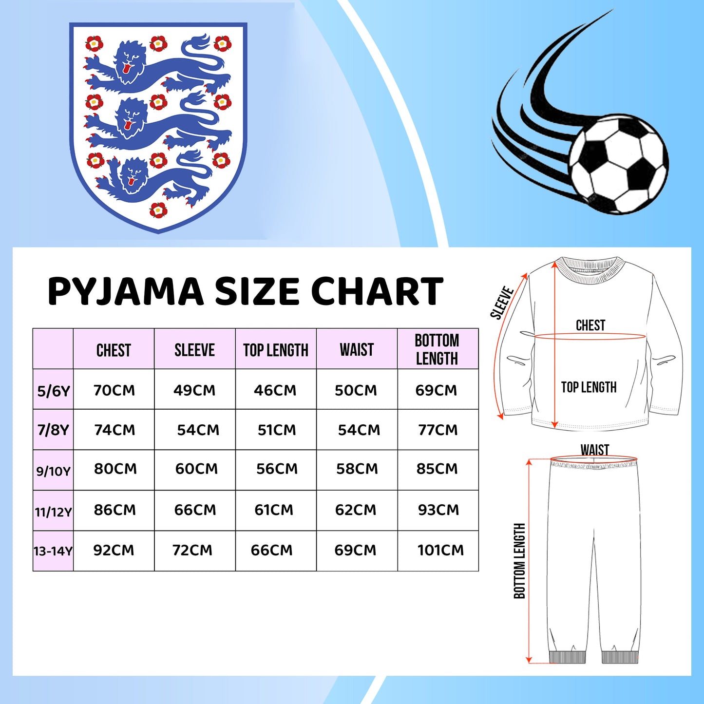England Pyjama for enfant Long Sleeve