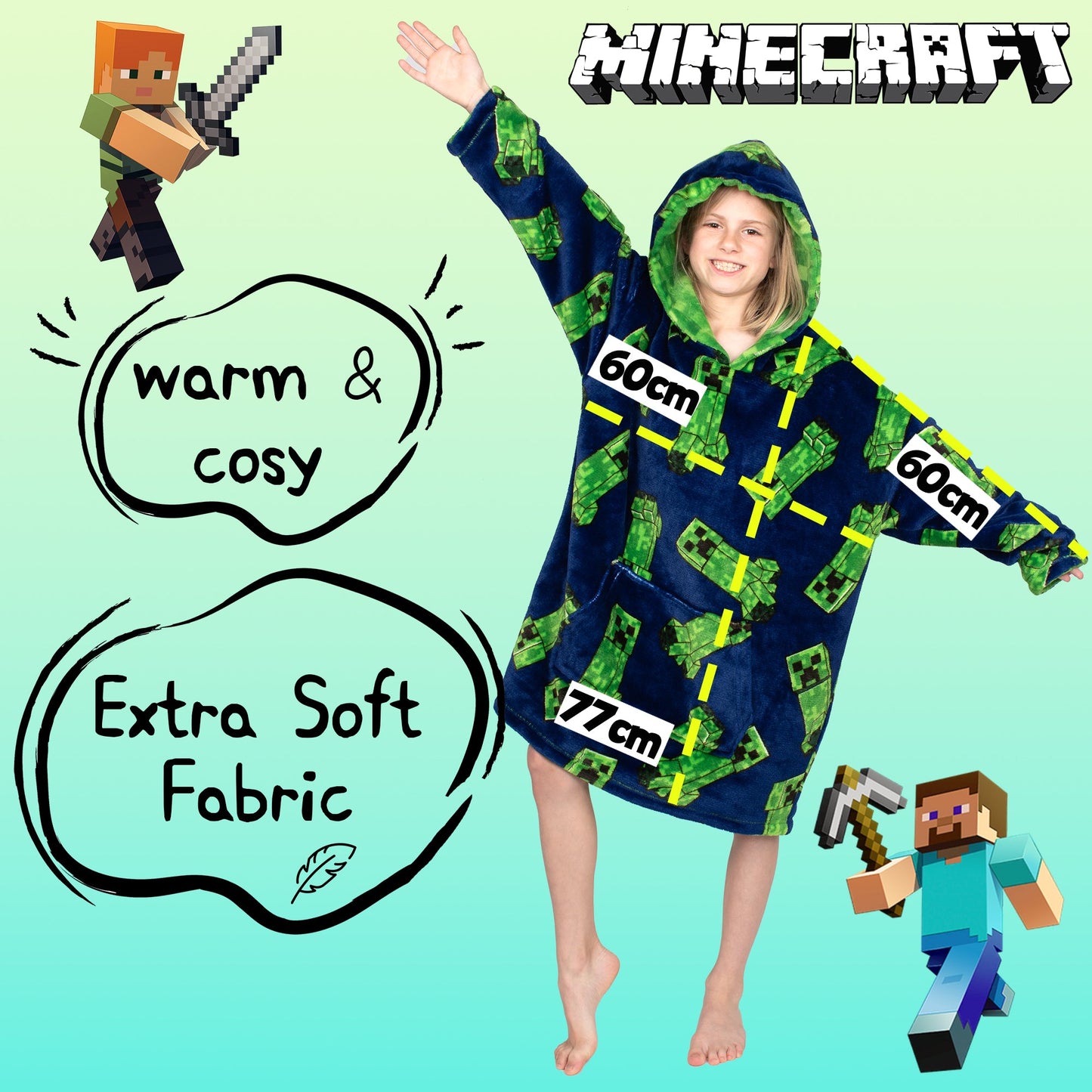 Minecraft Oversized Sweat à capuche Couverture