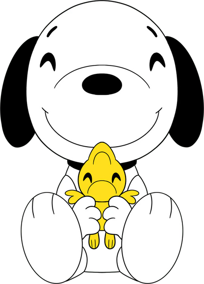 Peluche Snoopy et Woodstock Peanuts Youtooz